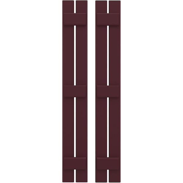 Ekena Millwork Americraft 2-Board, 3 Batten Exterior Real Wood Spaced Board-n-Batten Shutters, ARW401SB207X53WRH, PR ARW401SB207X53WRH - main